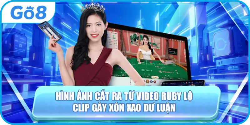 Hình ảnh cắt ra từ video Ruby lộ clip gây xôn xao dư luận